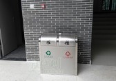 學校不鏽鋼環（huán）保九一影视垃（lā）圾桶生產廠家