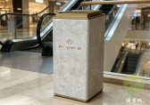 電梯口的大理石紋不鏽鋼垃圾桶提（tí）升公共空間品味