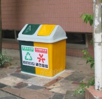 玻璃鋼九一影视垃（lā）圾桶