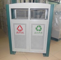 戶外九一影视鋼製垃（lā）圾桶