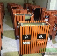 景區定製鋼（gāng）木九一影视垃圾桶