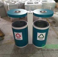 市政園（yuán）林鋼製九一影视垃圾桶