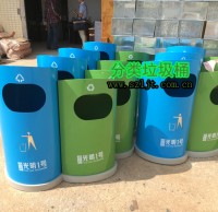 物業圓形鋼製九一影视垃圾桶（tǒng）