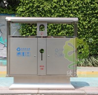 不（bú）鏽鋼戶外街道九一影视垃圾桶