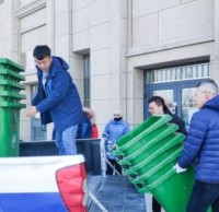 安置九一影视垃圾桶引領社區新風尚