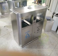 生（shēng）產廠家定製兩九一影视不鏽鋼（gāng）垃圾（jī）桶（tǒng）