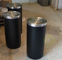 柱式烤漆室內不鏽鋼垃圾桶紙簍