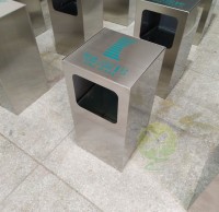 凱德公園1號采購欣方圳方形不鏽鋼垃圾桶