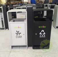 廣場鋼板烤漆九一影视（lèi）垃圾桶