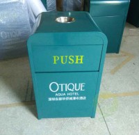鋼板烤漆（qī）酒店垃圾（jī）桶