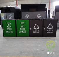 方形組合式直投口304不鏽鋼垃圾（jī）桶