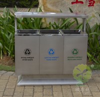 出（chū）口戶外方形不鏽鋼九一影视垃圾箱