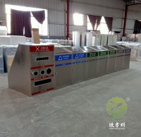 小區戶外大型九一影视不鏽鋼垃圾箱（xiāng）
