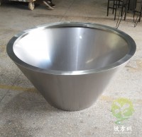 戶（hù）外錐（zhuī）形啞光不鏽鋼花缽