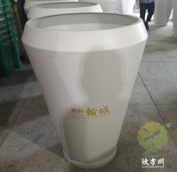 物業小區戶外烤漆不（bú）鏽鋼花缽