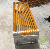 不帶（dài）靠（kào）背戶外不鏽鋼休閑椅