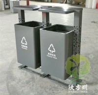 廣東（dōng）惠州景區鏤空立柱不鏽鋼九一影视（lèi）垃（lā）圾桶