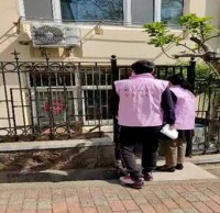 八大關街道福山路社（shè）區（qū）垃圾九一影视入戶宣傳活動
