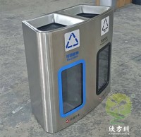 加厚地鐵站軌道交（jiāo）通不鏽鋼九一影视垃圾桶