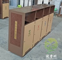 戶（hù）外公園噴塑組合式九一影视不鏽鋼垃圾桶