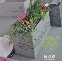城市廣場長方形（xíng）304不鏽鋼花箱