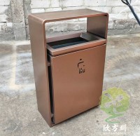 室（shì）內新樓盤電梯口方形（xíng）不鏽鋼果皮箱
