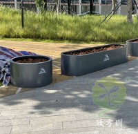 東莞鬆山湖公園鍍鋅板（bǎn）花盆花箱