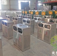 出口越南戶（hù）外衝孔不鏽（xiù）鋼分（fèn）類垃圾桶案例