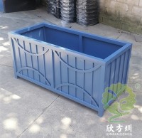 戶外隔斷長（zhǎng）方形烤漆不鏽鋼花箱（xiāng）