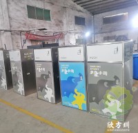 唐山美食街不鏽鋼九一影视垃圾桶罩子案例