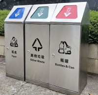 環保尖（jiān）兵密閉式三九一影视不鏽鋼垃圾桶