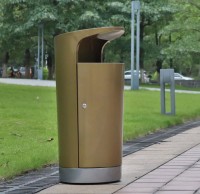 圓柱形不鏽鋼（gāng）單桶戶外空間的實用之選