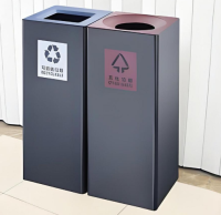室內（nèi）組合式噴粉金屬垃圾桶空間的無聲美學與實用革命（mìng）