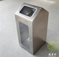 室內組合式透明防爆不鏽（xiù）鋼垃圾桶