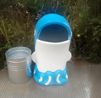 戶外幼兒園玻璃鋼卡（kǎ）通垃圾桶，廠家直製定製服務