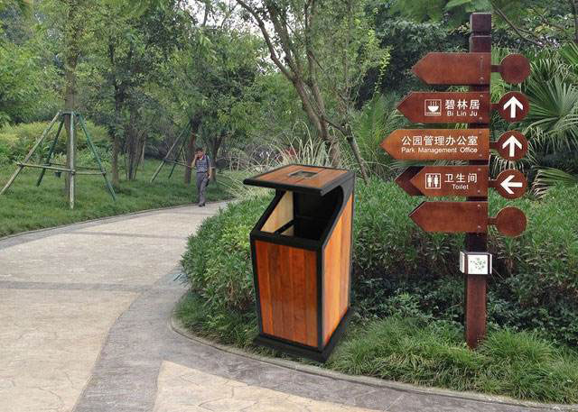 公園垃圾桶