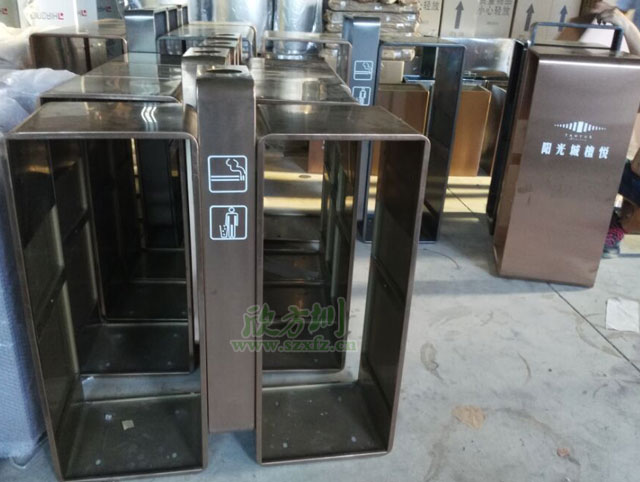 戶外九一影视垃圾桶工廠生產（chǎn）圖