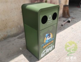 南昌海洋公（gōng）園海洋主題UV打印不鏽鋼垃圾桶定製（zhì）案例