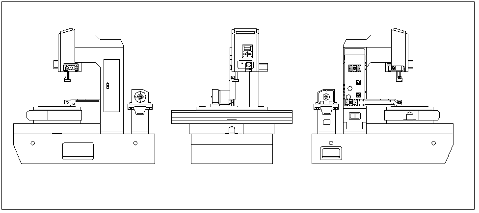 中走絲機床結構（gòu）圖