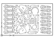 線切割“3D孔雀”圖紙免費下載