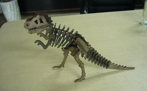 線切割恐龍圖紙模型