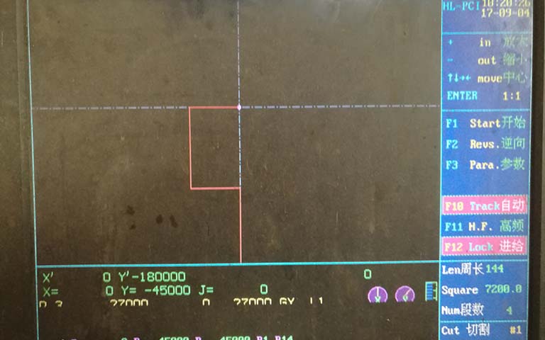 HL線切割軟件操作界（jiè）麵圖形放大縮小教程
