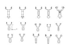 線切割多（duō）款（kuǎn）彈弓1,線切割圖紙免費下載