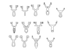 線（xiàn）切（qiē）割多款彈（dàn）弓4,線切（qiē）割圖紙免費下載（zǎi）