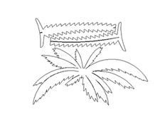 線切割（gē）椰（yē）樹,線切割圖紙免費下載