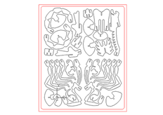 線切割蠍子,線切割圖紙免（miǎn）費下載