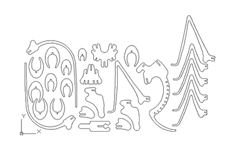 線切割蟋蟀,線切割圖紙免費下載