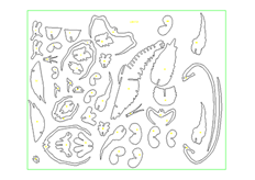 線切3D-龍蝦,線切割圖紙免費下載