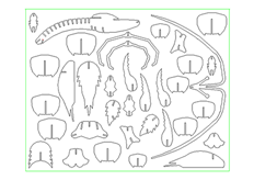 線切3D-龍蝦1,線切割圖紙免費下載