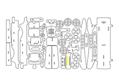 線切3D-跑車,線（xiàn）切割圖紙免費下載